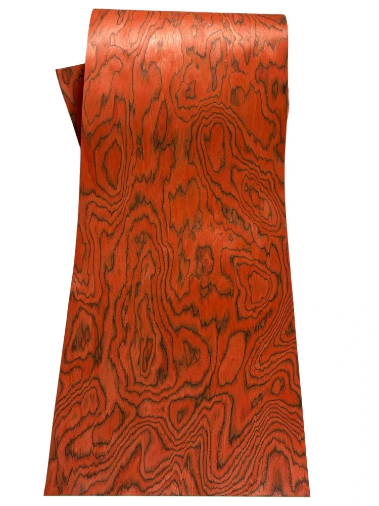 rouleau matériau souple bois orange noir motifs tourbillonnants deco panneau diy meuble recharge enceinte