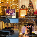 Guirlande lumineuse photo LED multicolore