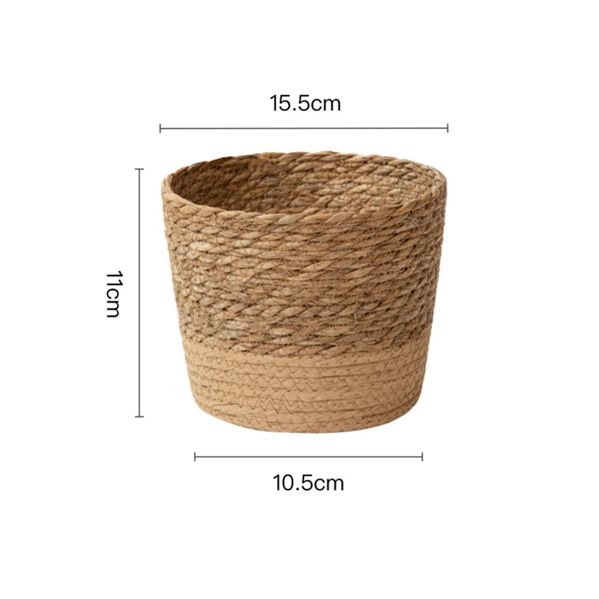 panier pliable osier tissé motifs réguliers poignées cuir naturel rustique jardin