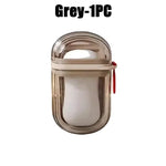 porte savon transparent moderne boîte couvercle plateau drainage gris rouge pratique salle bain