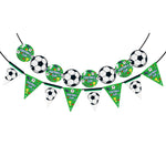 assiettes papier football motifs drapeaux ballons tablecloth serviettes napkins événements festifs anniversaires noël