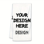 serviettes personnalisables polyester coton motif noir rectangulaires absorbantes blanches usage intérieur extérieur set deco
