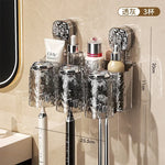 organisateur mural transparent texturé moderne porte bougies ventouse hygiénique salle bain rangement efficace simple