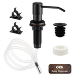 distributeur savon liquide or moderne acier inoxydable facile vis fixations kit extension évier