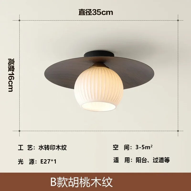 lampe moderne bois naturel globe translucide scandinave lumière blanche neutral three color warm