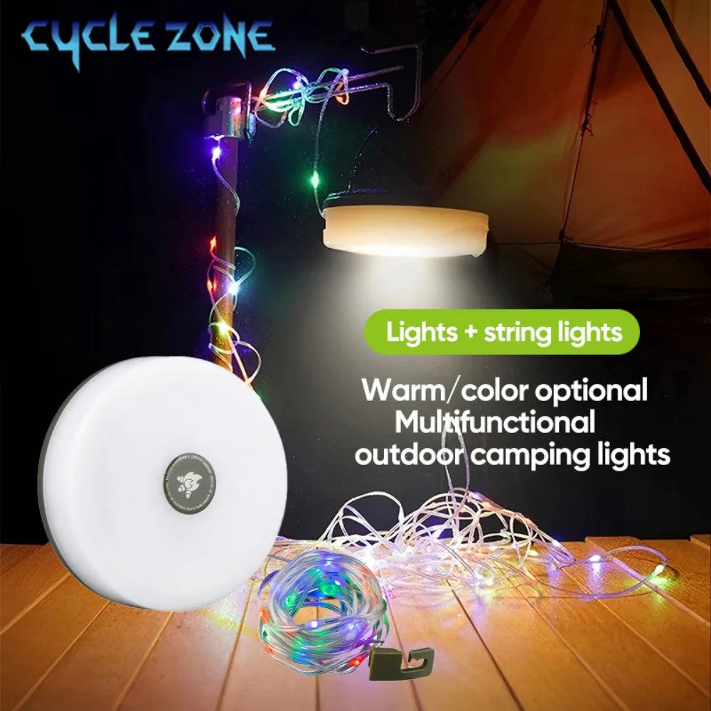lumière camping guirlande led 10m recharge solaire usb portable moderneextérieur