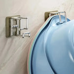 grille rangement vaisselle adhésive moderne bleu clair gris blanc minimaliste 8cm 8cm