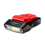 lampe frontale rechargeable cob pince visor clip câble usb sensoriel mouvement pêche camping travail
