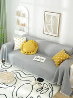 housse canapé réversible polyester multicolore motifs géométriques animaux moderne fleur ornement salon