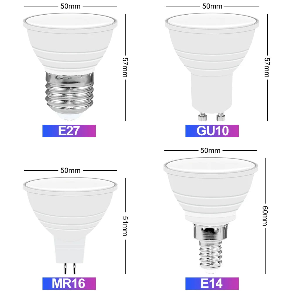 ampoule led e27 gu10 e14 rgb 15 couleurs réglables télécommande smart moderne blanc opacité
