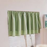 Rideau court 100% coton pour salle de bain, fenêtre petite ou porte, style ferme pastel