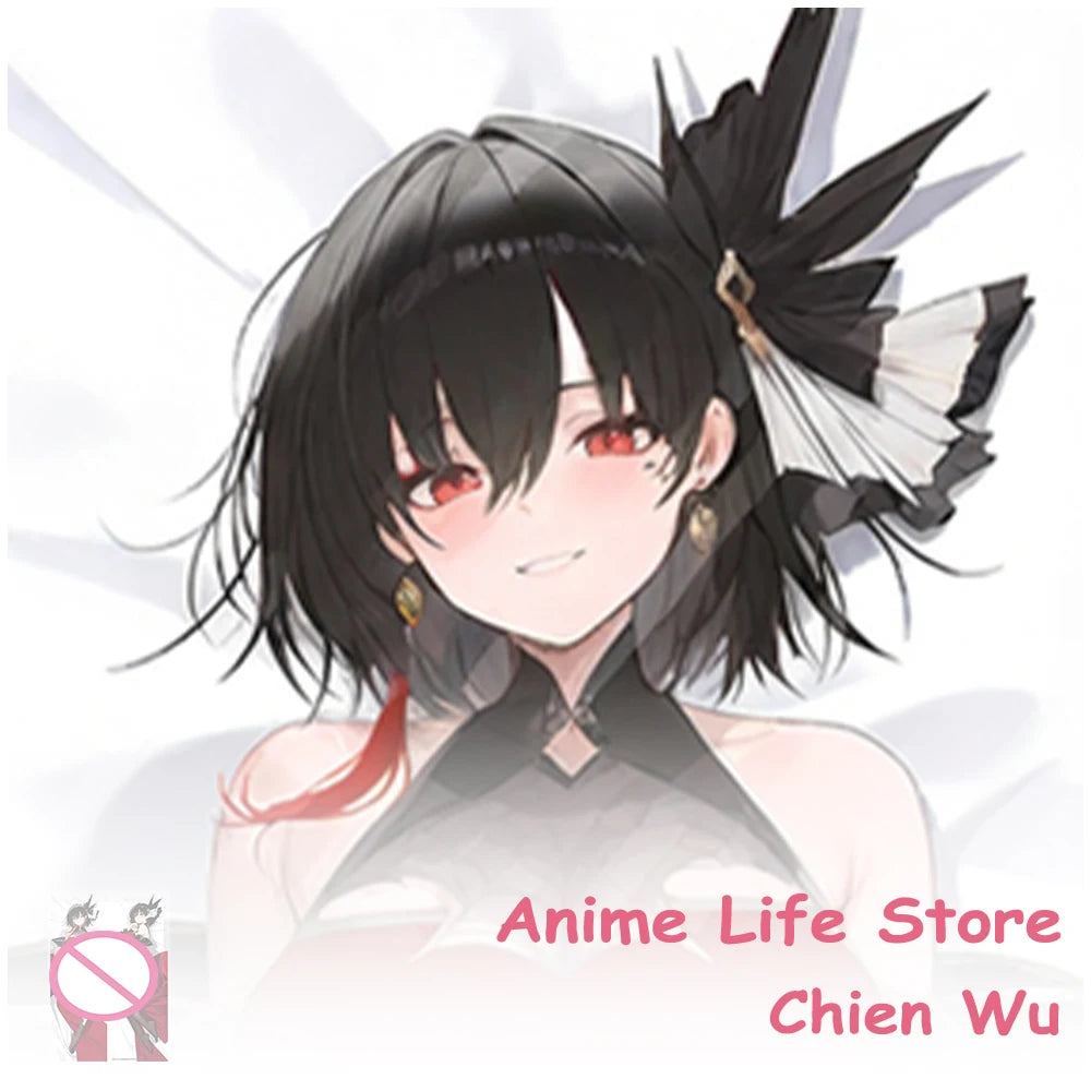 coussin anime chien wu azur lane double face polyester peacheskin sans rembourrage
