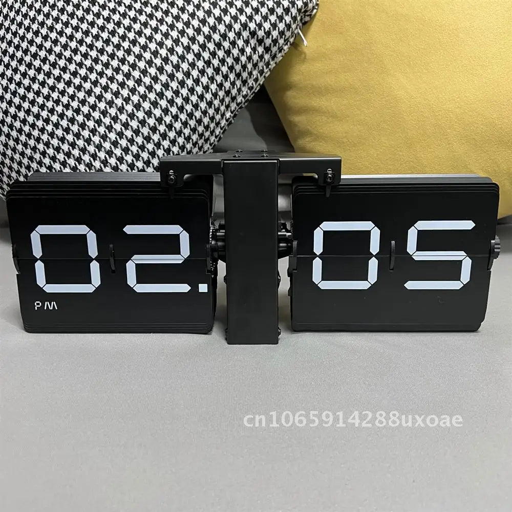 horloge murale quartz flip numérique horloge bleue moderne horloge blanche rétro horloge grise numérique