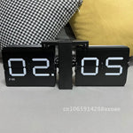 horloge murale quartz flip numérique horloge bleue moderne horloge blanche rétro horloge grise numérique