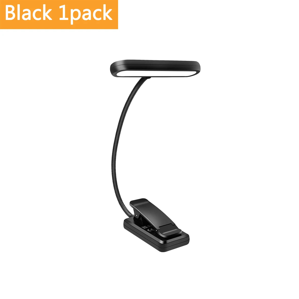 lampe lecture rechargeable couleurs ambre 10 niveaux luminosité pince moderne portable led
