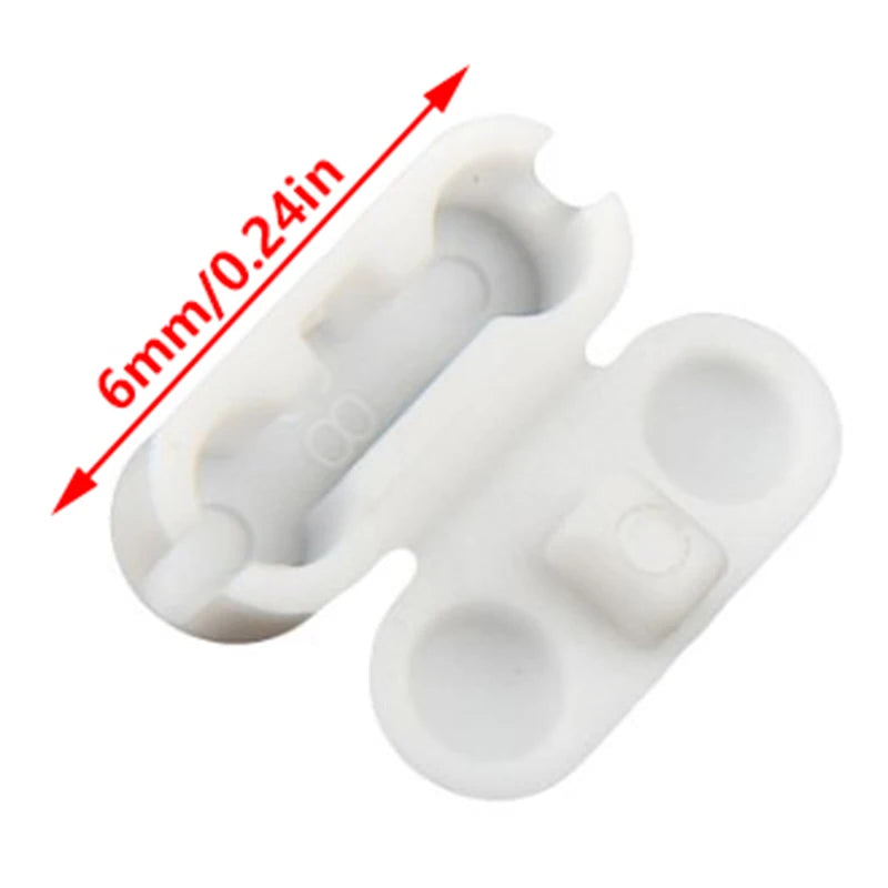 clips fenêtre blancs modernes 6mm 10 pièces clips ronds lisses opaques