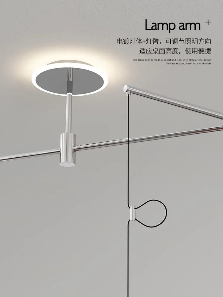 suspension lumineuse moderne rouge blanc noir vert rayures horizontales opaques eyelets led
