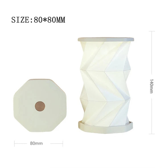 lampe table portable rechargeable usb blanc origami moderne tactile
