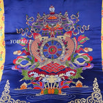 rideau artisanal brodé couleurs vives motifs floraux géométriques maison restaurant