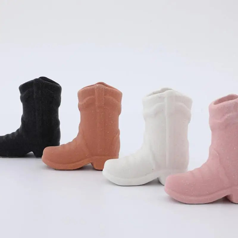 support match céramique boho bottes cowboys glitter blanc noir vert rose moderneDecorationCheminéeHouse