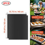 tapis cuisson antiadhésif réutilisable résistant chaleur fond four noir moderne silicone