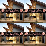 Décoration anniversaire 30 ans noir et or
