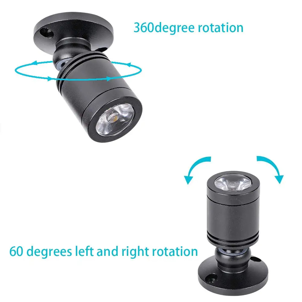 lampe led noire moderne interrupteur câble usb vis fixations 5v 3w led