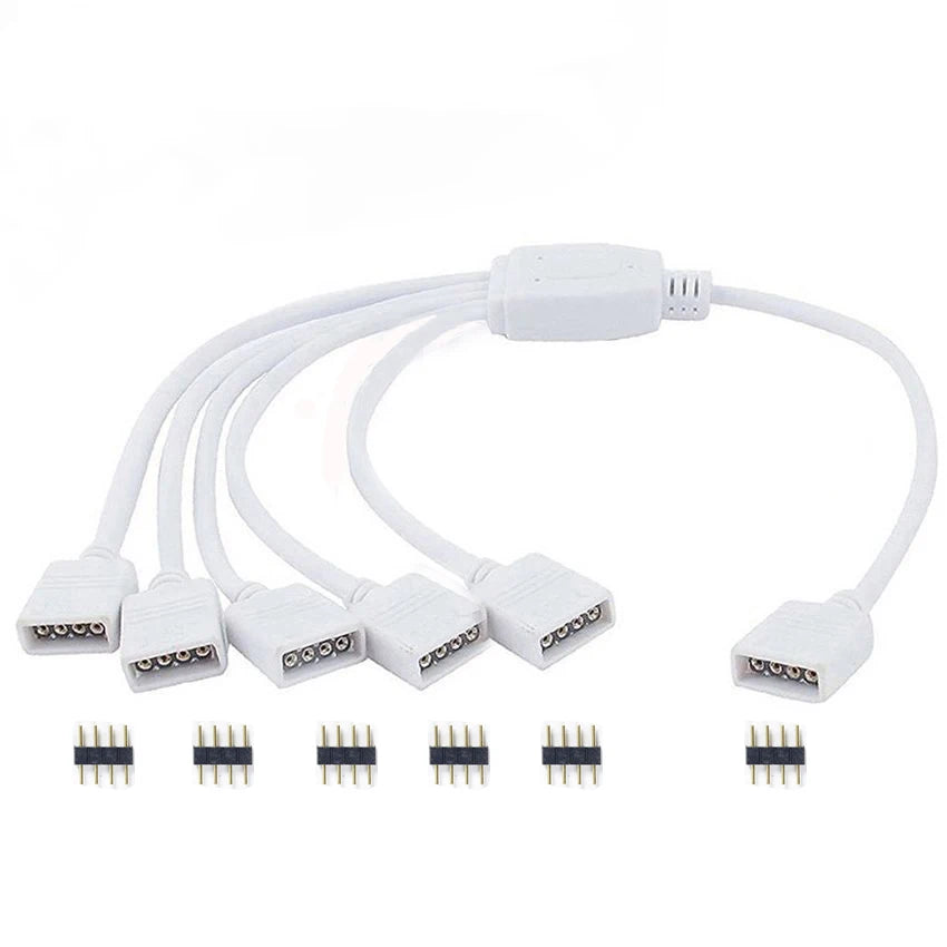 connecteur câble led rgb noir 24v 3528 3014 5050 5730 cee ans