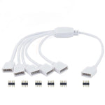 connecteur câble led rgb noir 24v 3528 3014 5050 5730 cee ans