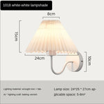 lampe murale moderne or plissée éclairage chambre coucher salon led fixée mur
