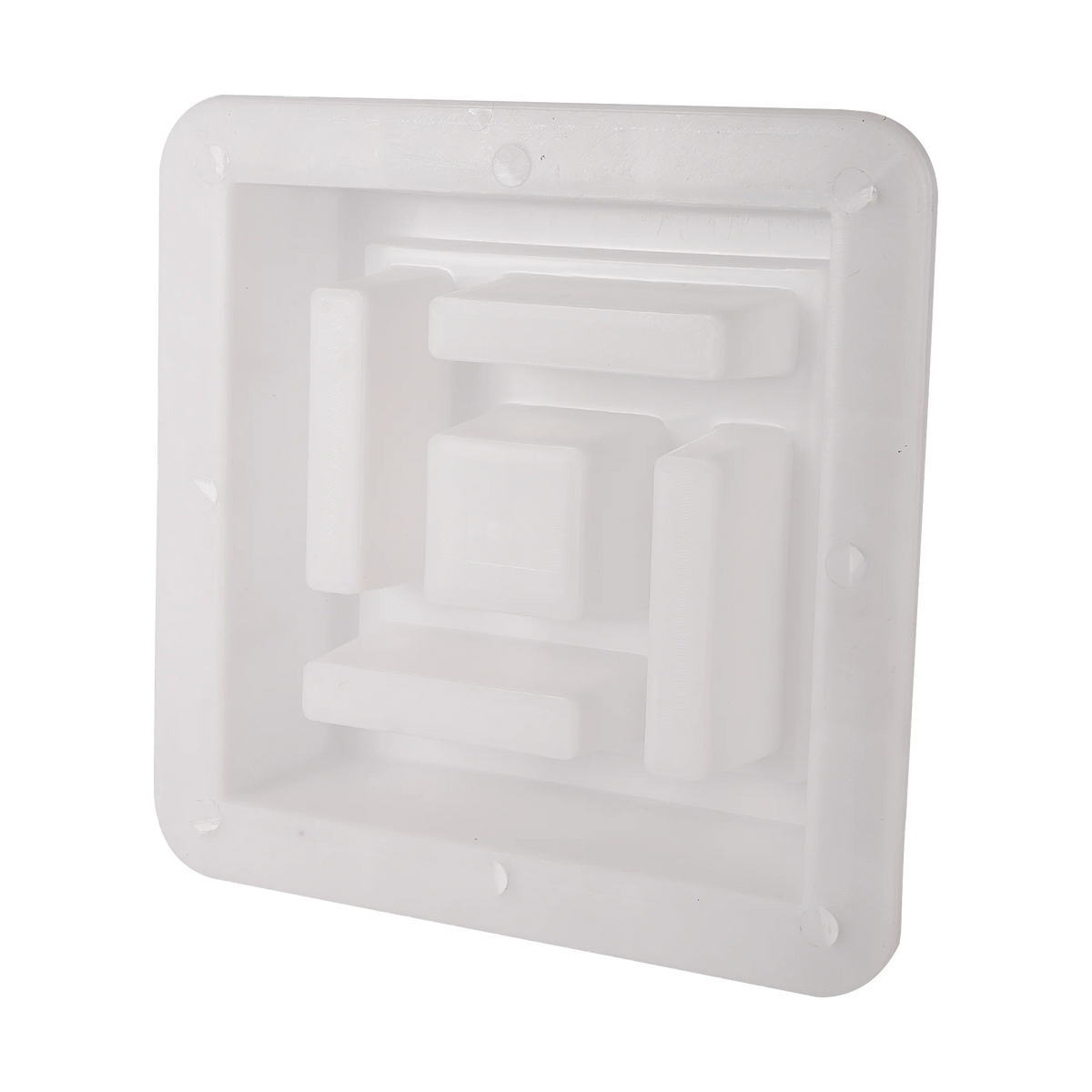 moule décoration extérieure plaque moderne motifs géométriques variés plastique réutilisable grès clair foncé