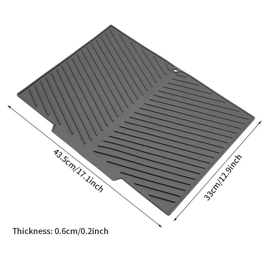 tapis isolation thermique silicone antidérapant respectueux environnement gris classique multifonctionnel haute temperature
