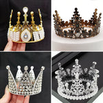 couronnes décoratives or argent strass motifs floraux anniversaire mariage fêtes événements