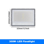 projecteur led gris moderne ip66 220v 50w 100w 200w 300w 500wextérieur