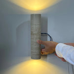 applique murale moderne pierre marbrée beige gris luminaire E27 28cm 32cm 6000K 4000K 3000K