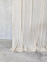 rideau lin plissé classique beige clair opacité rayures fines