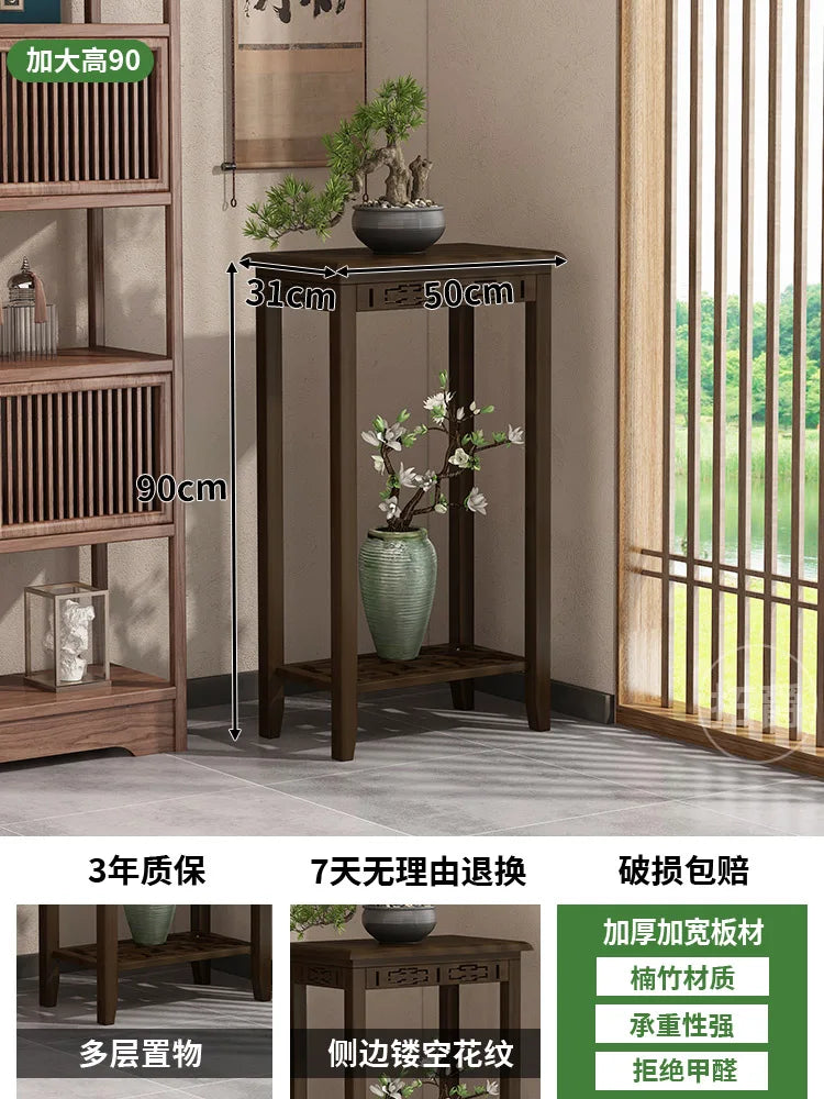 meuble rangement plantes marron foncé structure ajourée moderne sans fixation multiple tailles incluses