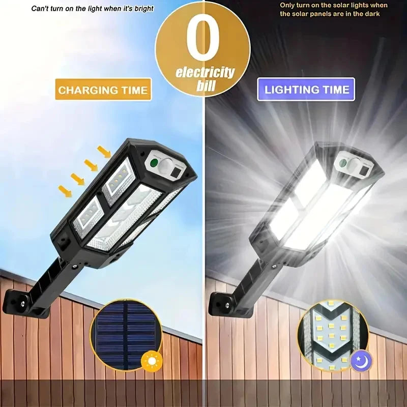 lumière solaire noire ip65 led moderne télécommande mur extérieur 12v