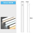 lampe led sous meuble blanc moderne contrôles luminosité 20cm 30cm 40cm 50cm recharge usb