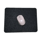 tapis souris feutre gris clair foncé pois blancs moderne minimaliste adhésif maison