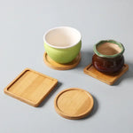 assiettes support plats bambou moderne minimaliste naturel bois clair grain bois respectueux environnement stockage