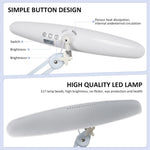 lampe led blanc minimaliste 50cm 117led pince ajustable intensité variable moderne