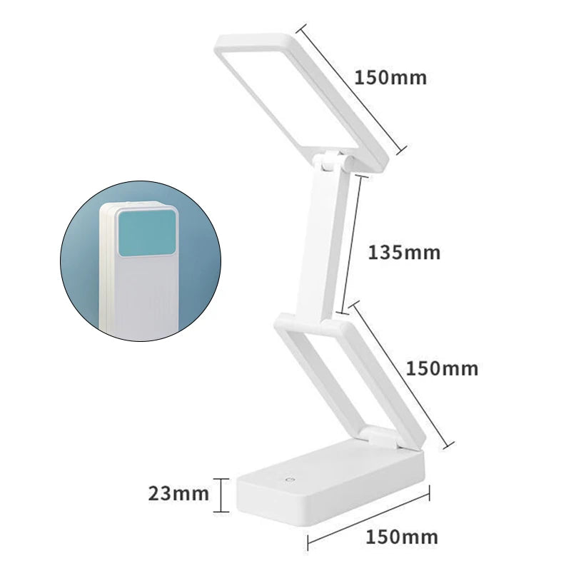 lampe pliable moderne blanc sans ombre batterie rechargeable led ab