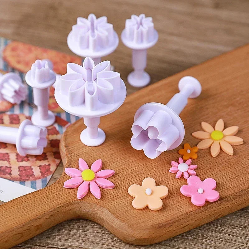 décoration pâtisserie fleurs motifs pétales lisses mignon lilas rose orange jaune blancOpaque