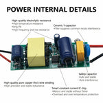 transformateur alimentation led 250ma 300ma 12v 24v 36v isolation stable électronique blanc connecteurs