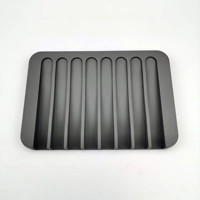 support savon noir rayures moderne égouttement éponge cuisine salle bain
