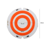 plaque led circulaire blanc orange double anneau concentrique moderne 42mm 50mm