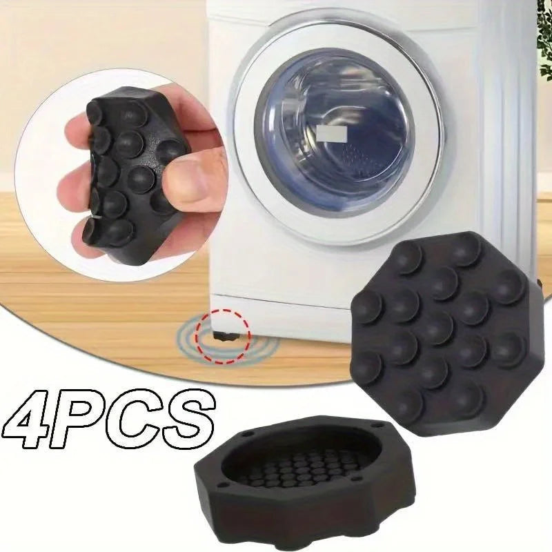 protecteurs pieds anti dérapants noir pratiques machines laver meubles pièces silicone rond bosses