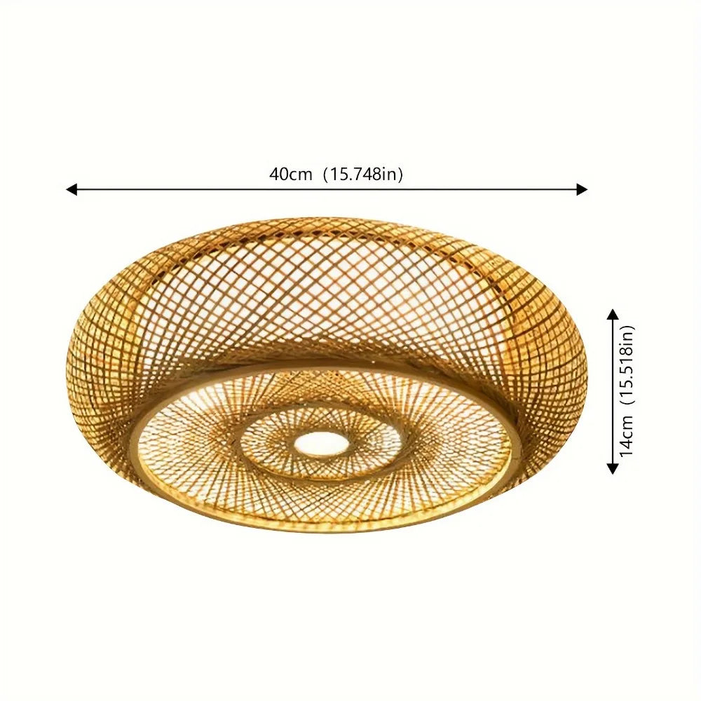lampe moderne rustique bambou naturel toucher marche arrêt led e27 40cm 50cm 60cm 80cm