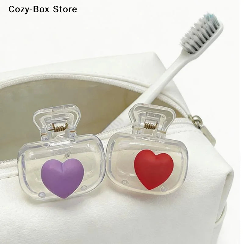 stylos kawaii pinces cheveux forme coeur accessoires girly mignon transparentes rose violet bleu blanc